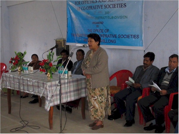 Speech during the programme