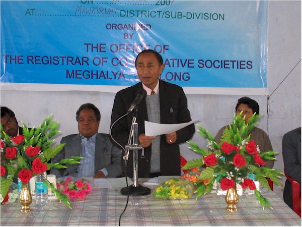 Speech from one of the guest during the meeting